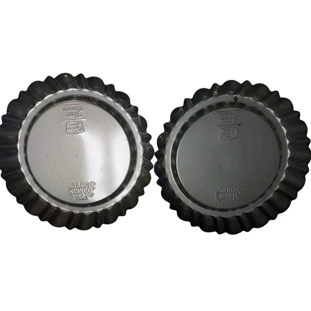 Vintage EKCO Duncan Hines Tiara Desserts Tart Quiche Pans Set of 2 Bakers Secret